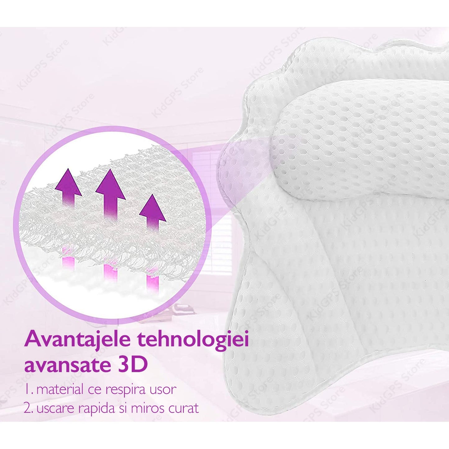 Perna de baie pentru cada Premium Topaqua® Dual Flex