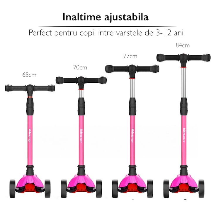 Trotineta Copii KidProtect® KidGlider, Roz