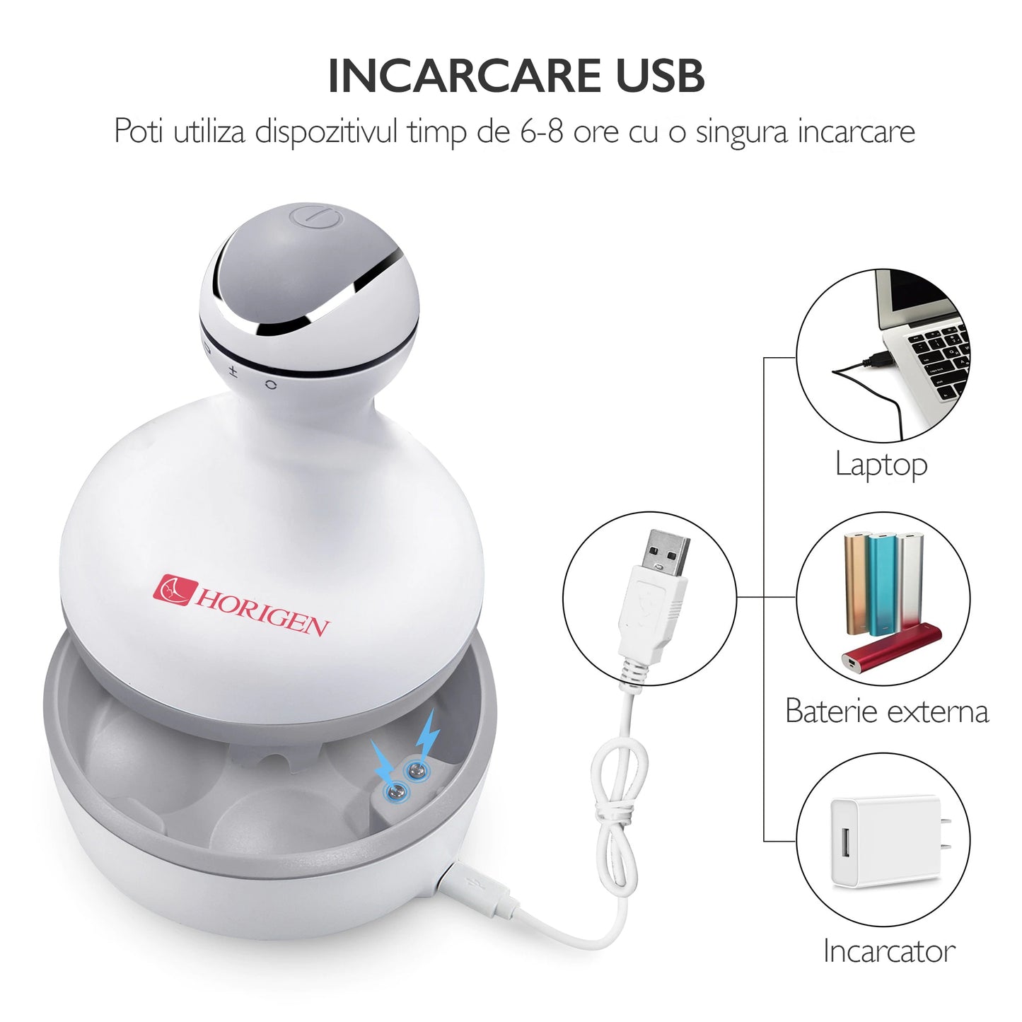 Aparat Masaj Cap Horigen® Head Relax