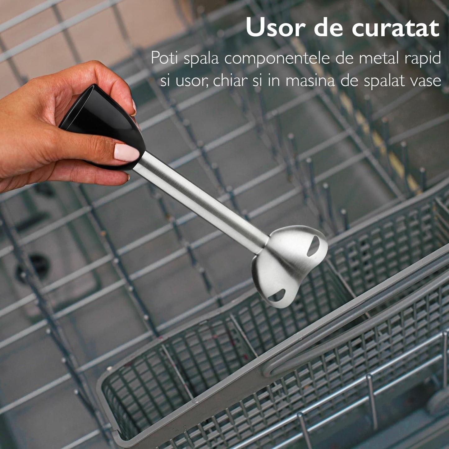 Mixer Vertical tip Blender KD Home® VertiBlend, Negru