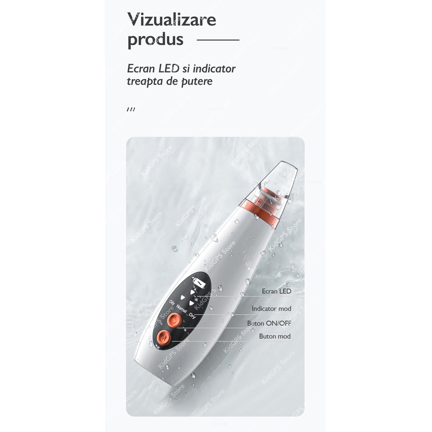Aparat electric pentru scos puncte negre, Horigen™ DLH054