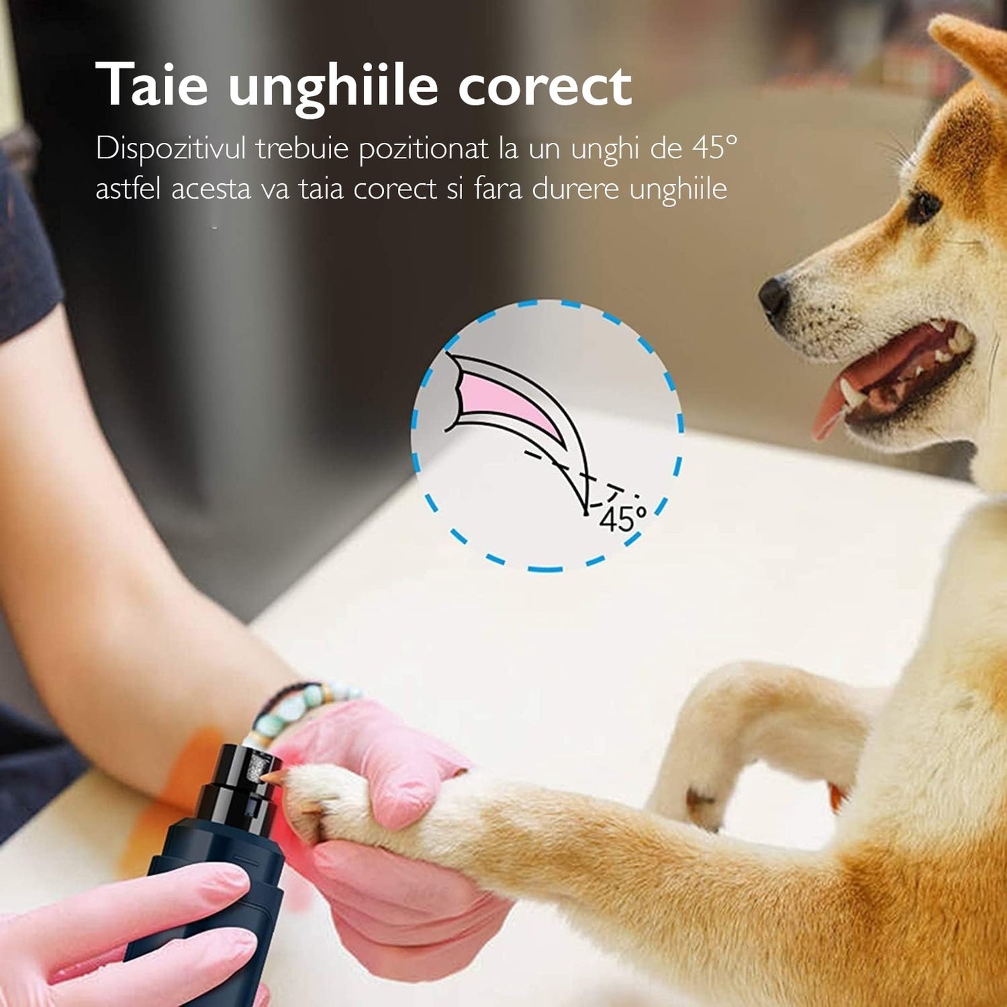 Pila Unghii Animale Electrica FadeBlade® Pet Pro