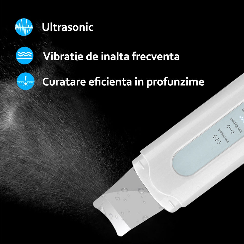 Aparat de curatare faciala cu ultrasunete, Horigen™ Ultrasonic Cleaner