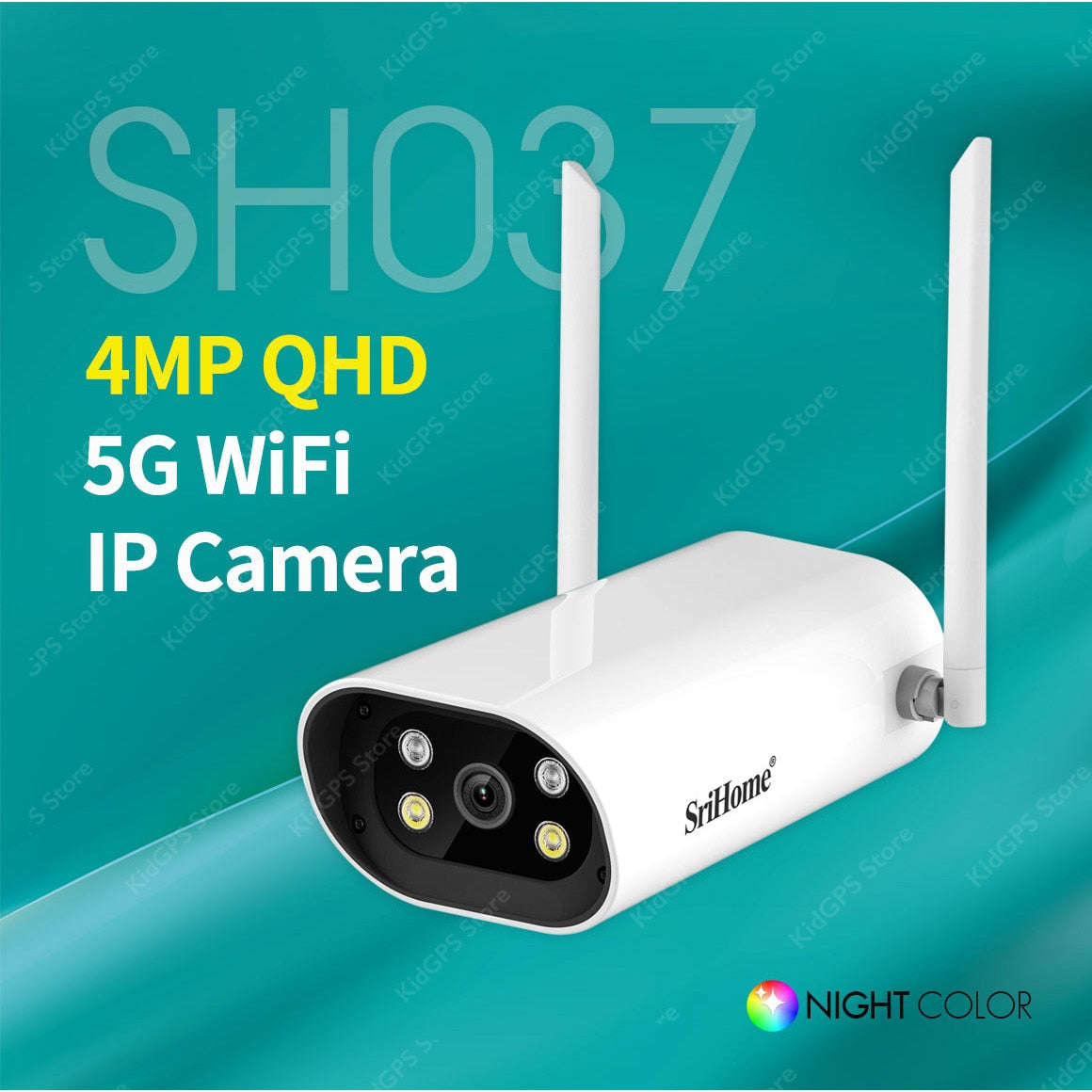 Camera de supraveghere 4MP, WIFI SriHome™ SH037 Pro interior/exterior