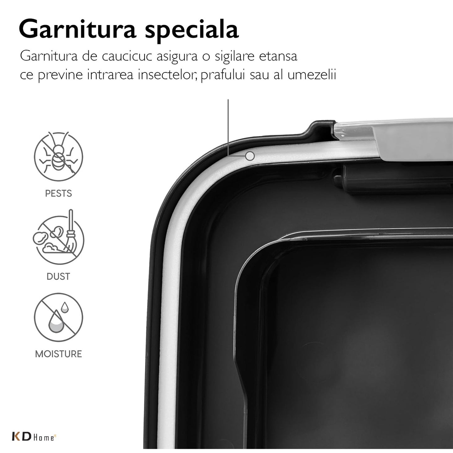 Cutie Pentru Depozitare Mancare Animale De Companie KD Home® KibbleBin