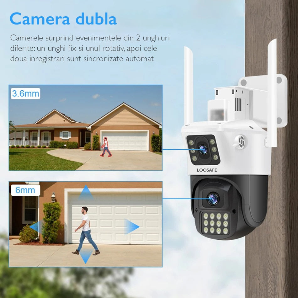 Camera de Supraveghere Dubla Wireless CCTV Loosafe® 80MX