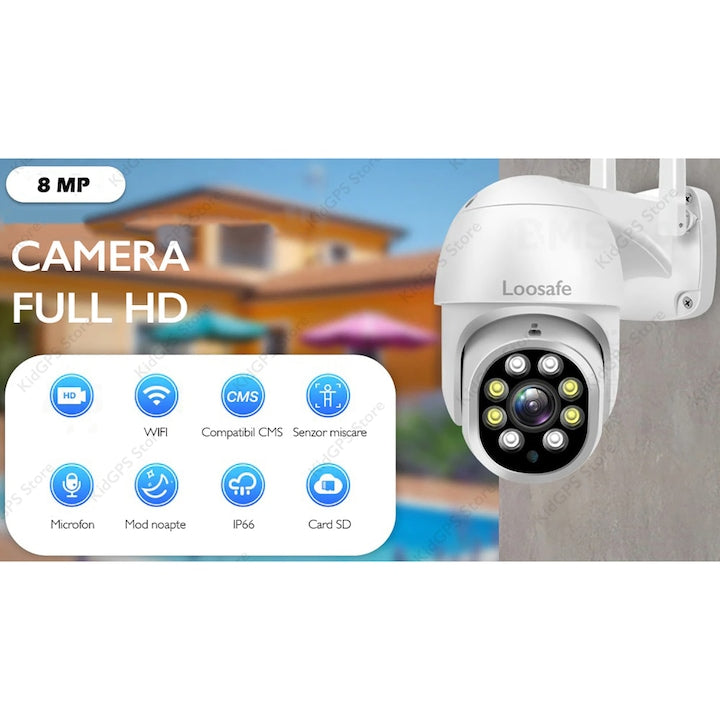 Camera de supraveghere WIFI Loosafe® 80XP Max+ 8MP