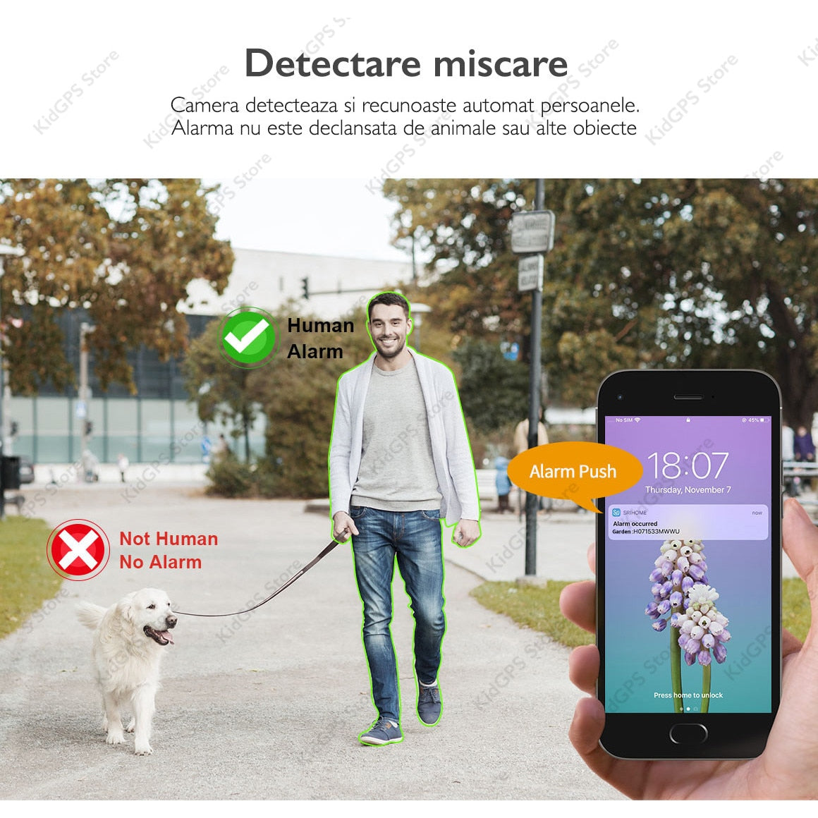 Camera de supraveghere 4MP, WIFI SriHome™ SH037 Pro interior/exterior