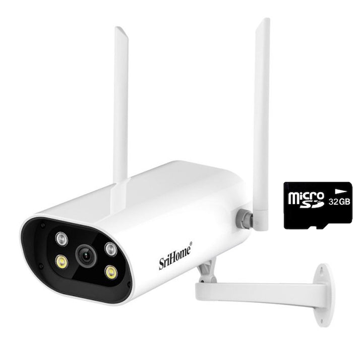 Camera de supraveghere 4MP, WIFI SriHome™ SH037 Pro interior/exterior