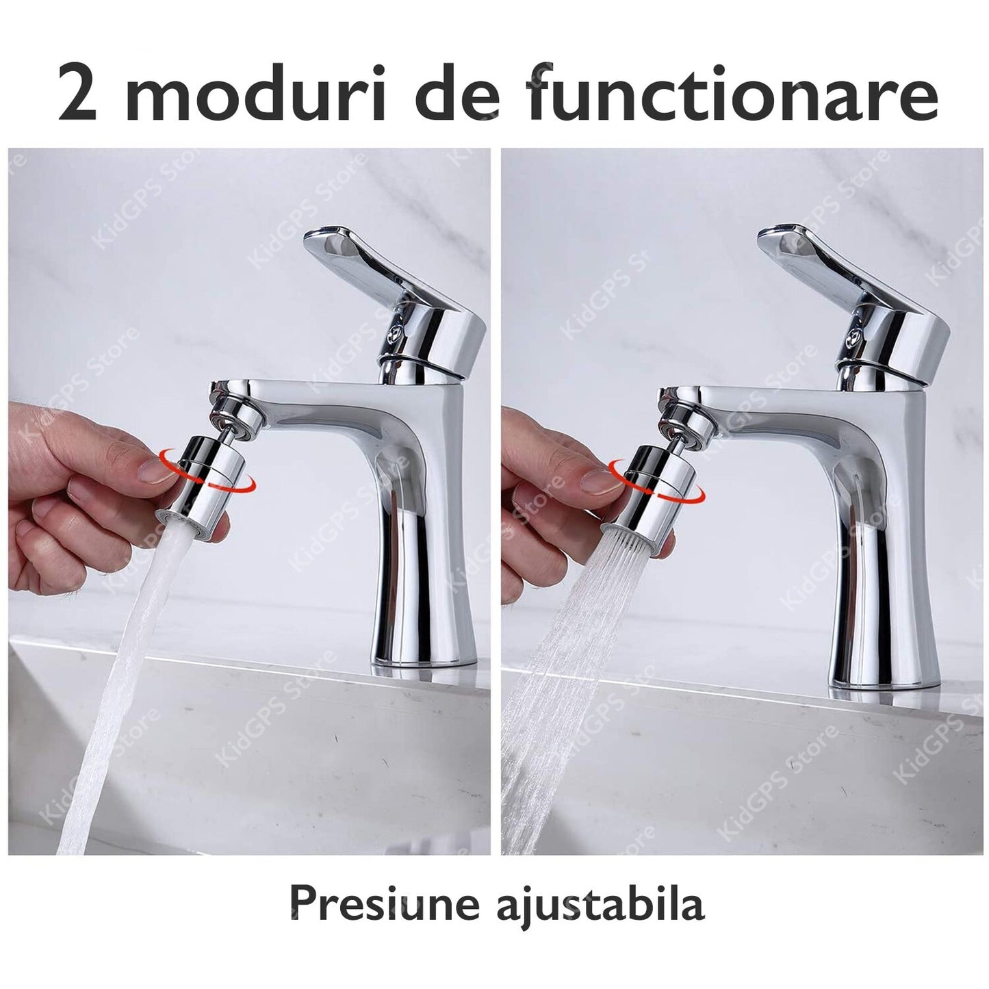 Aerator apa dublu - pivotant Topaqua® SK-WS809-F