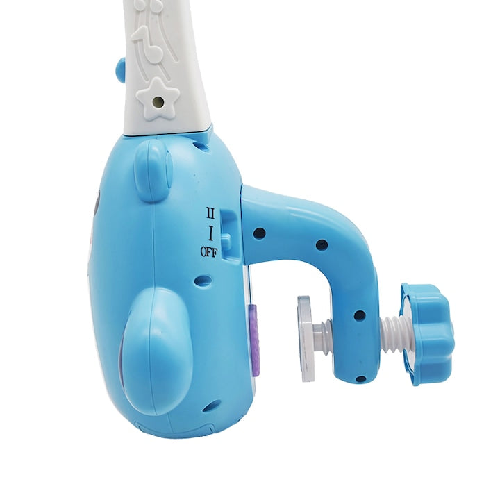 Carusel muzical patut bebelusi Kidprotect® Dream World, Albastru