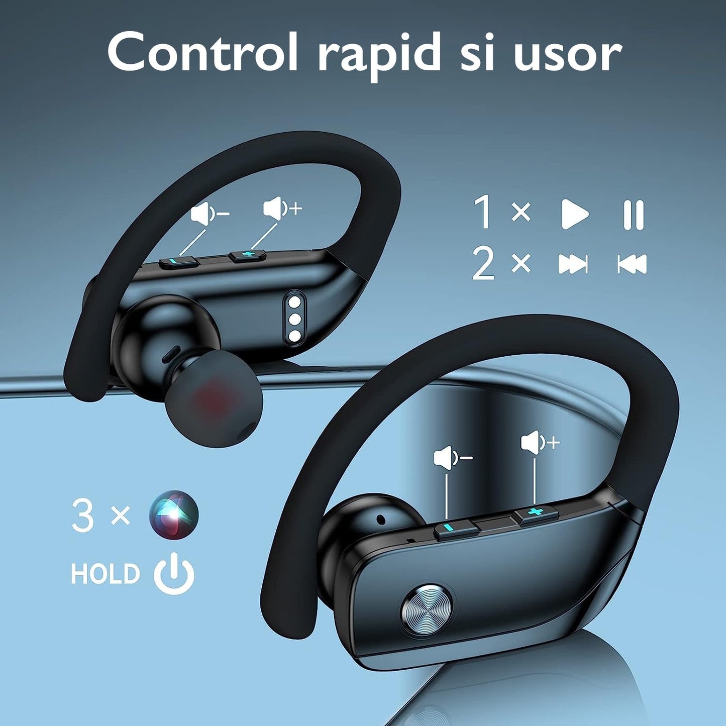 Casti Wireless Bluetooth Sport Runmus® FitWave Elite