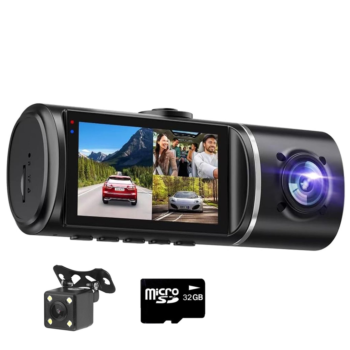 Camera Auto Tripla DVR Loosafe® Road Team Pro