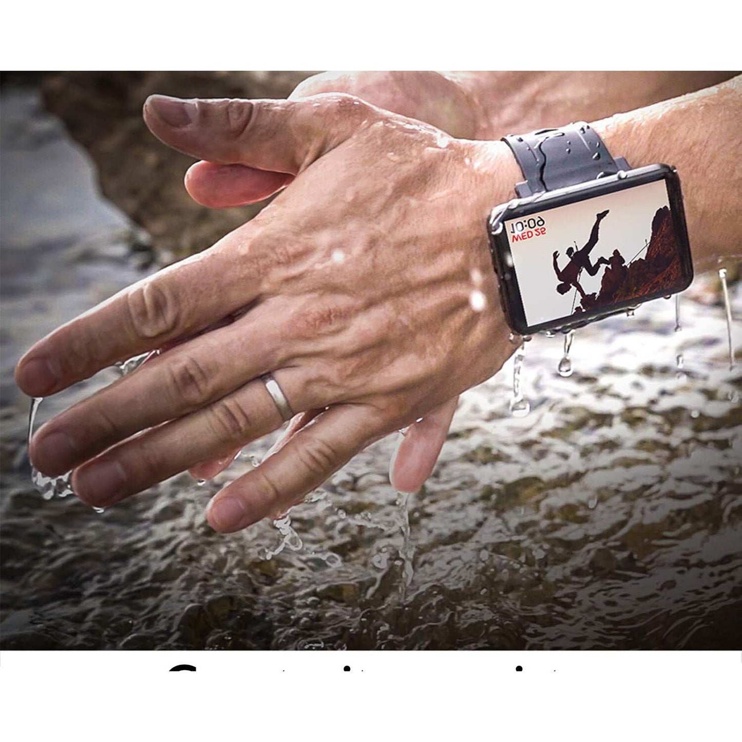 Ceas Smartwatch Barbati TechONE® Orion Smart, Negru