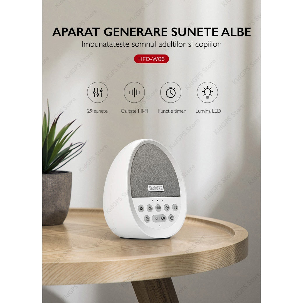 Dispozitiv Sunete Albe Techone® W06 29 Sunete HD