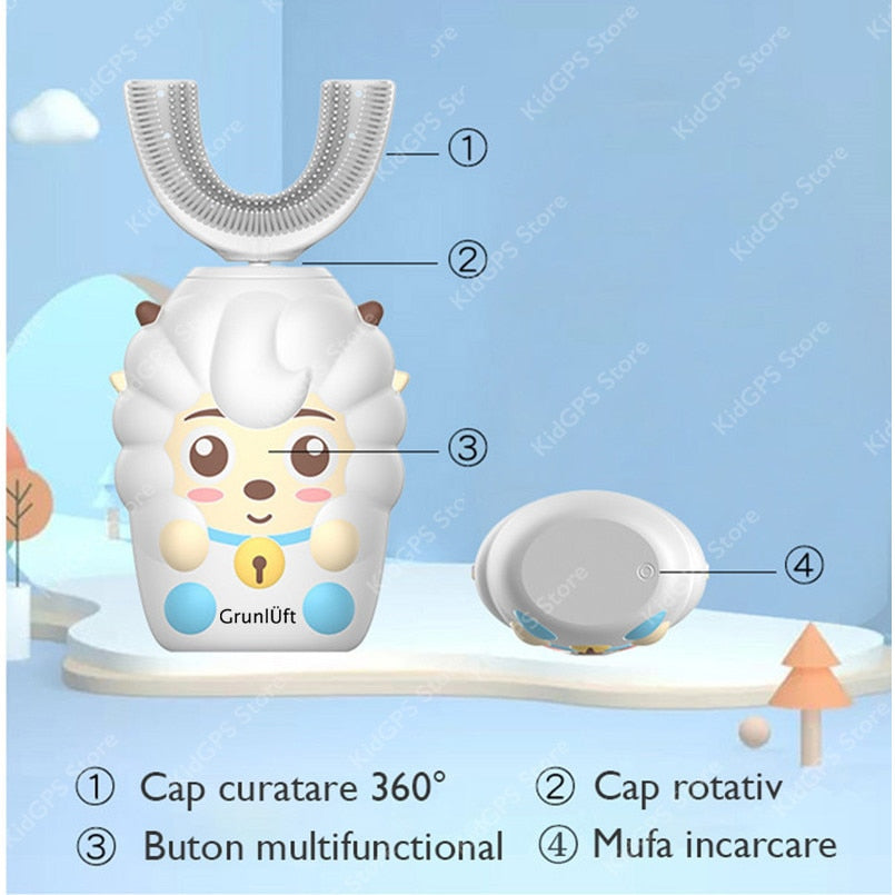 Periuta de dinti pentru copii Grunluft® Mini U