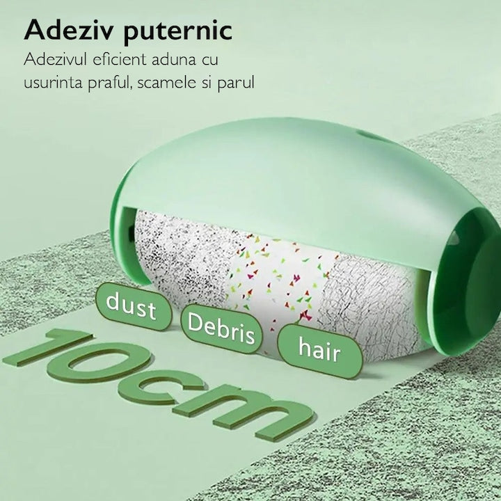 Rola Reutilizabila din Silicon KD Home® CleanSwipe, Verde