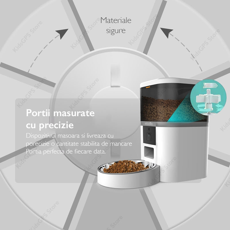 Hranitor automat Grunluft® QQ005 WiFi, Alb