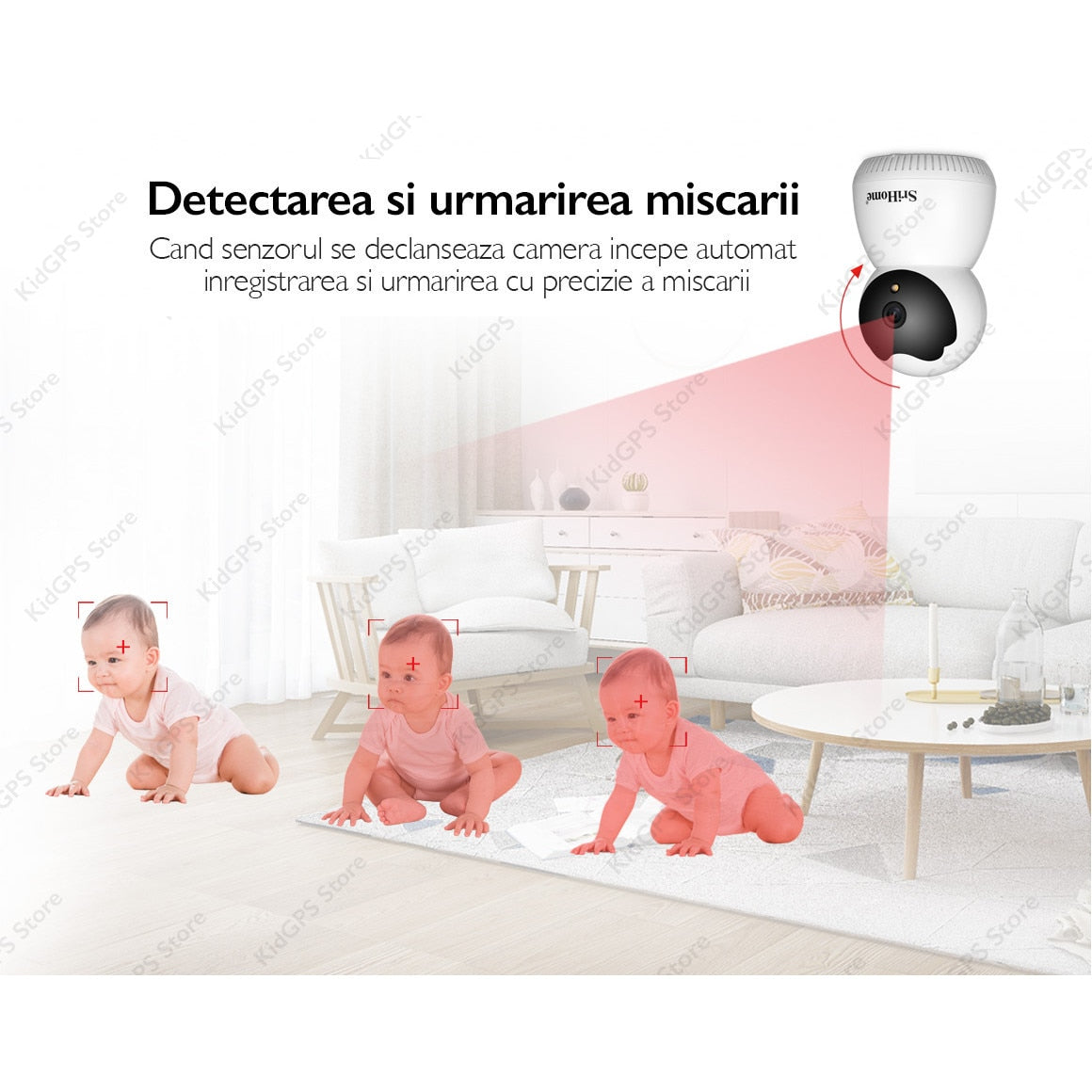 Camera de supraveghere WIFI SriHome® SH036 Plus+