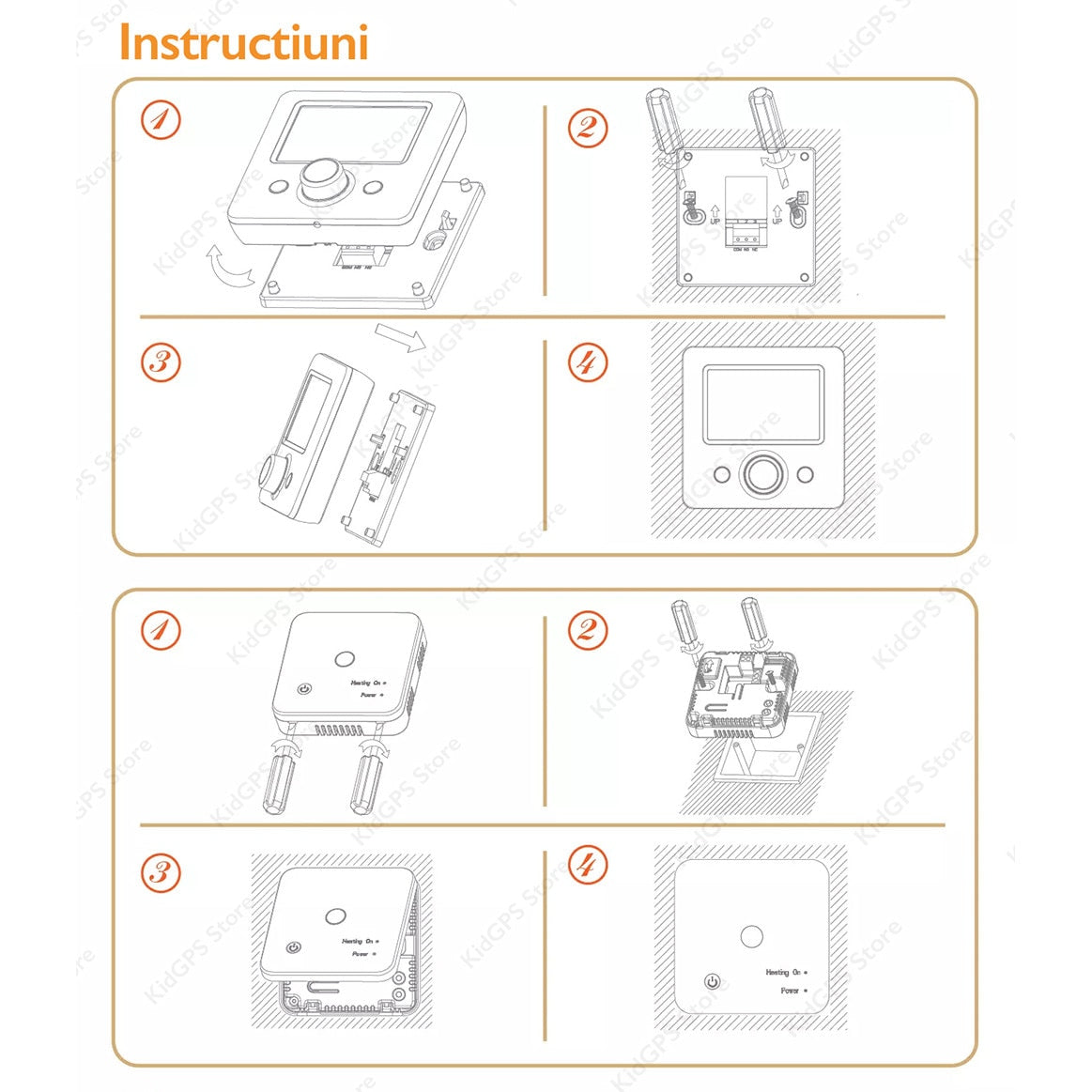 Termostat ambient centrala WIFI Techone® WT-18