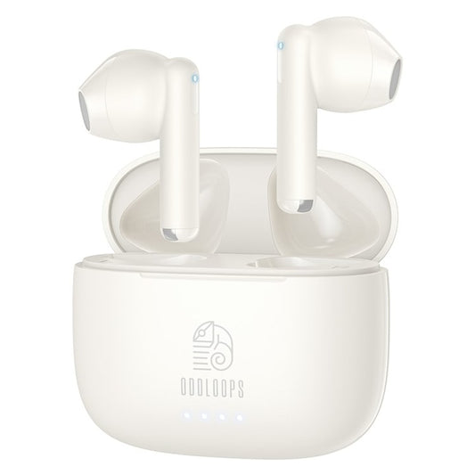 Casti Wireless BT 5.3 Audio Profesionale Oddloops® T39, Alb