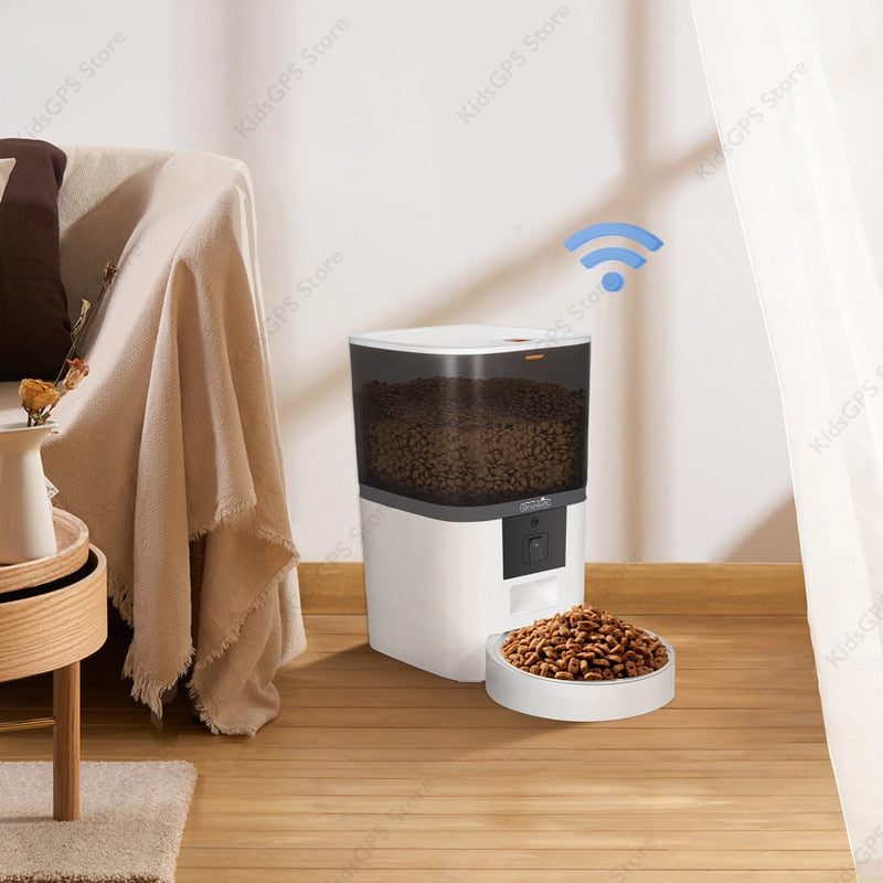 Hranitor automat Grunluft® QQ005 WiFi, Alb