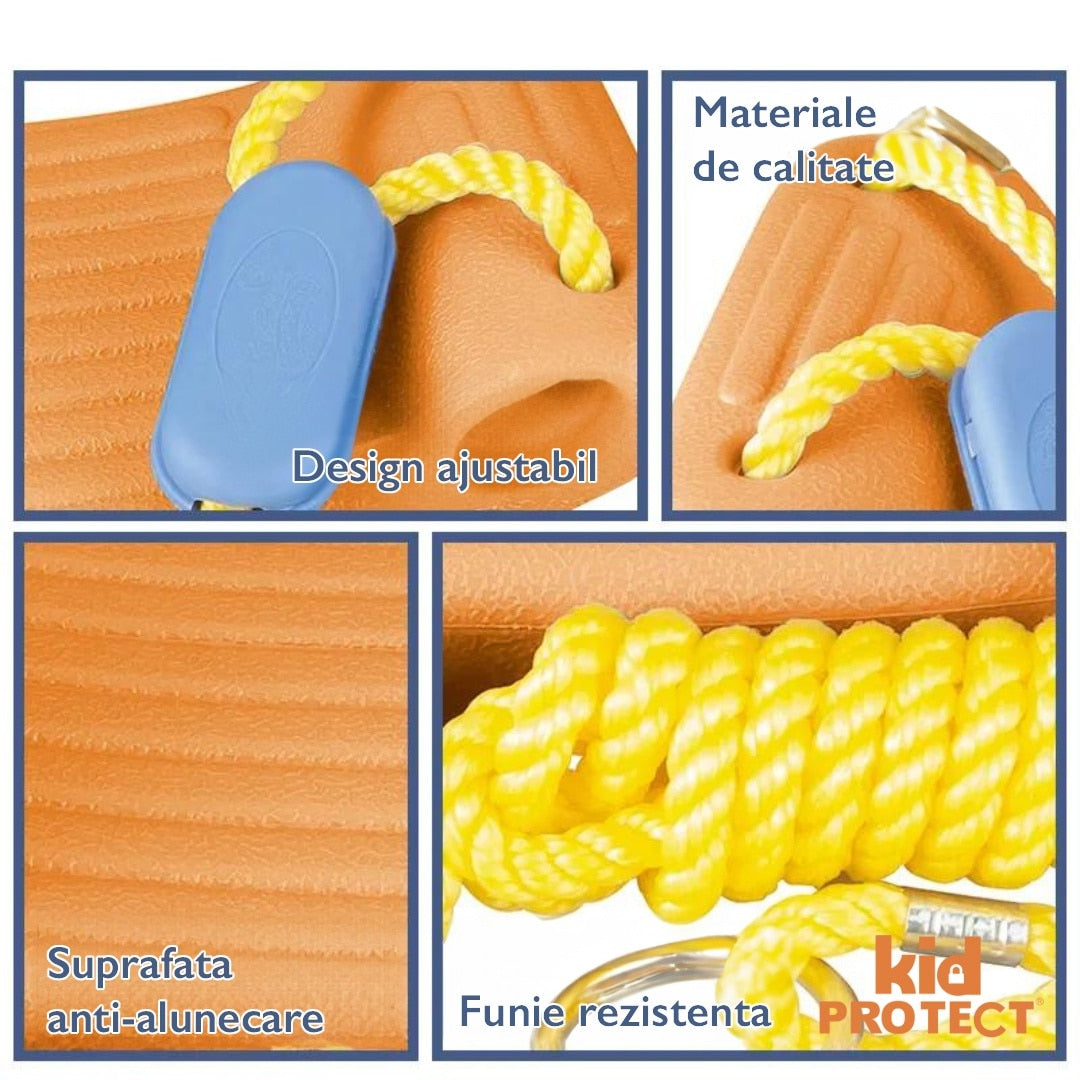 Leagan Pentru Copii KidProtect® Sunny Swing, Maro