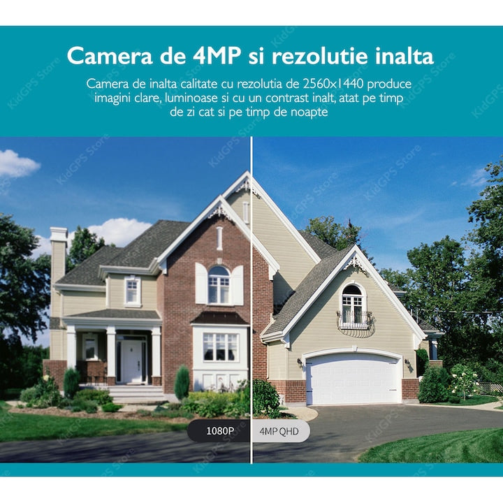 Camera de supraveghere 4MP, WIFI SriHome™ SH037 Pro interior/exterior