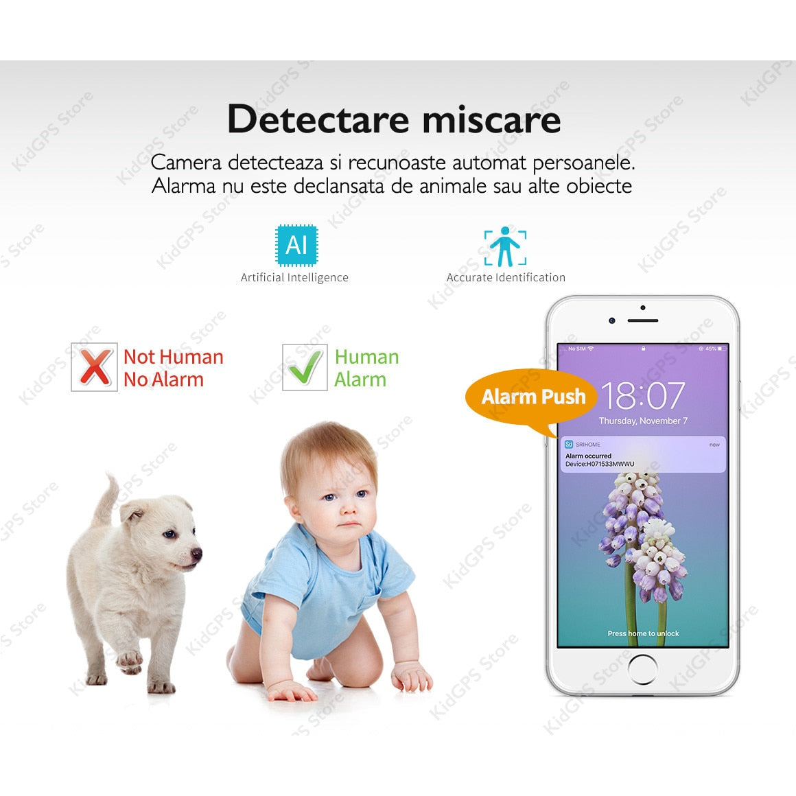 Camera de supraveghere WIFI SriHome® SH036 Plus+