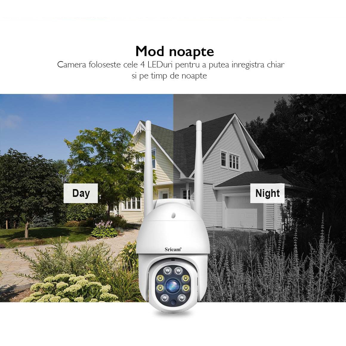 Camera De Supraveghere Video WIFI CCTV Sricam™ SP028 PRO