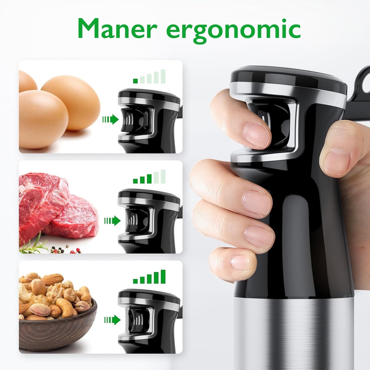 Set Mixer Vertical tip Blender 5 in 1 KD Home® Immersion Blend