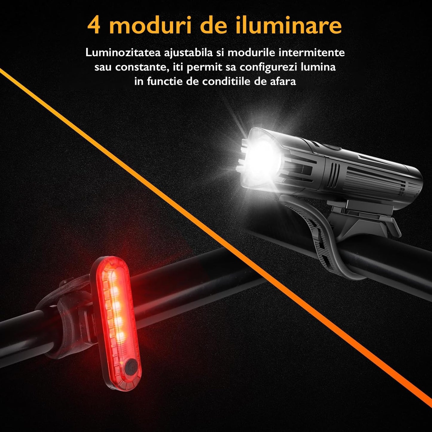 Set Far si Stop Bicicleta Huerler® Lightly