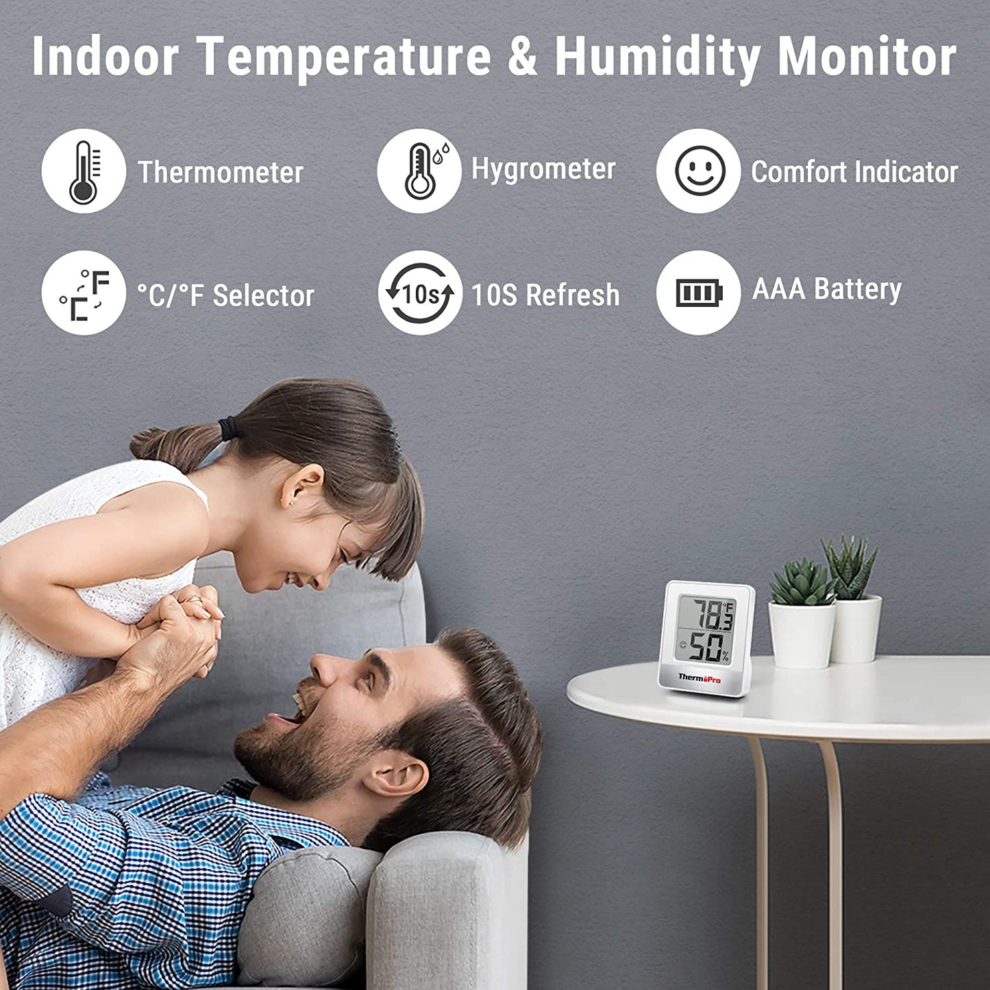 Termometru si higrometru de camera ThermoPro TP-49 RoPro