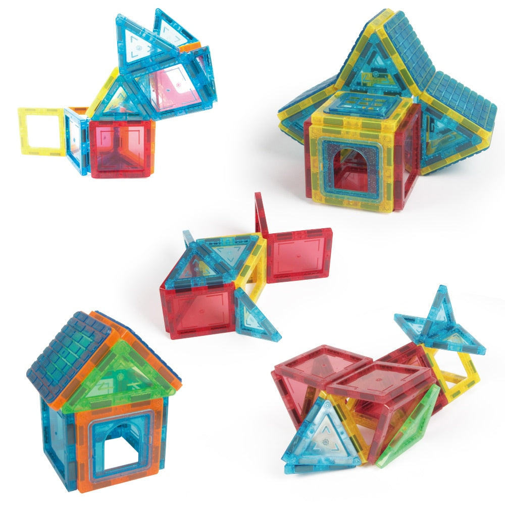 Set Constructie Blocuri Magnetice Copii KidProtect® Mag Hero Big 45 buc