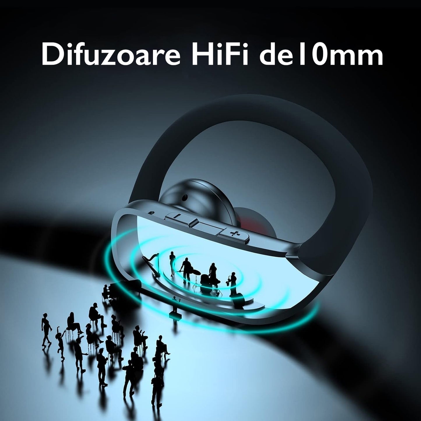 Casti Wireless Bluetooth Sport Runmus® FitWave Elite