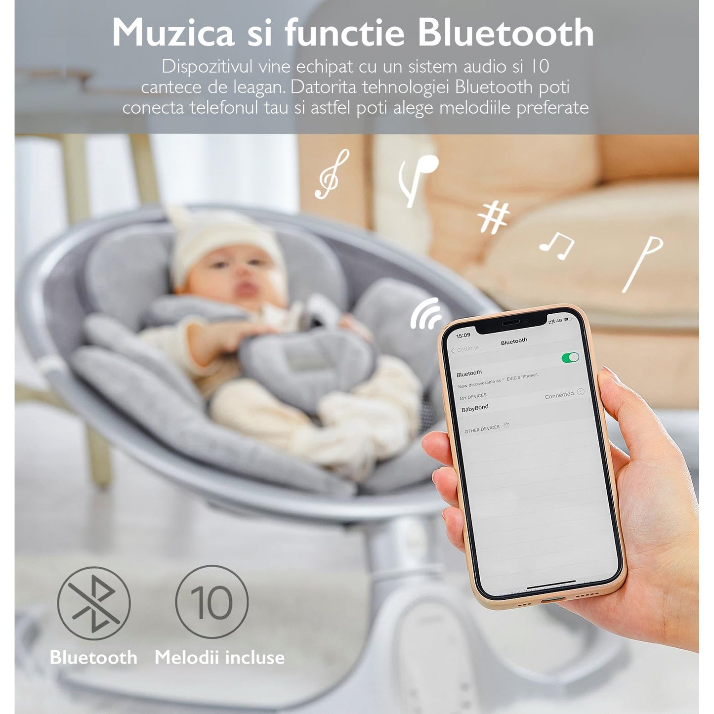 Leagan Electric Bebelusi KidProtect® Baby Bliss