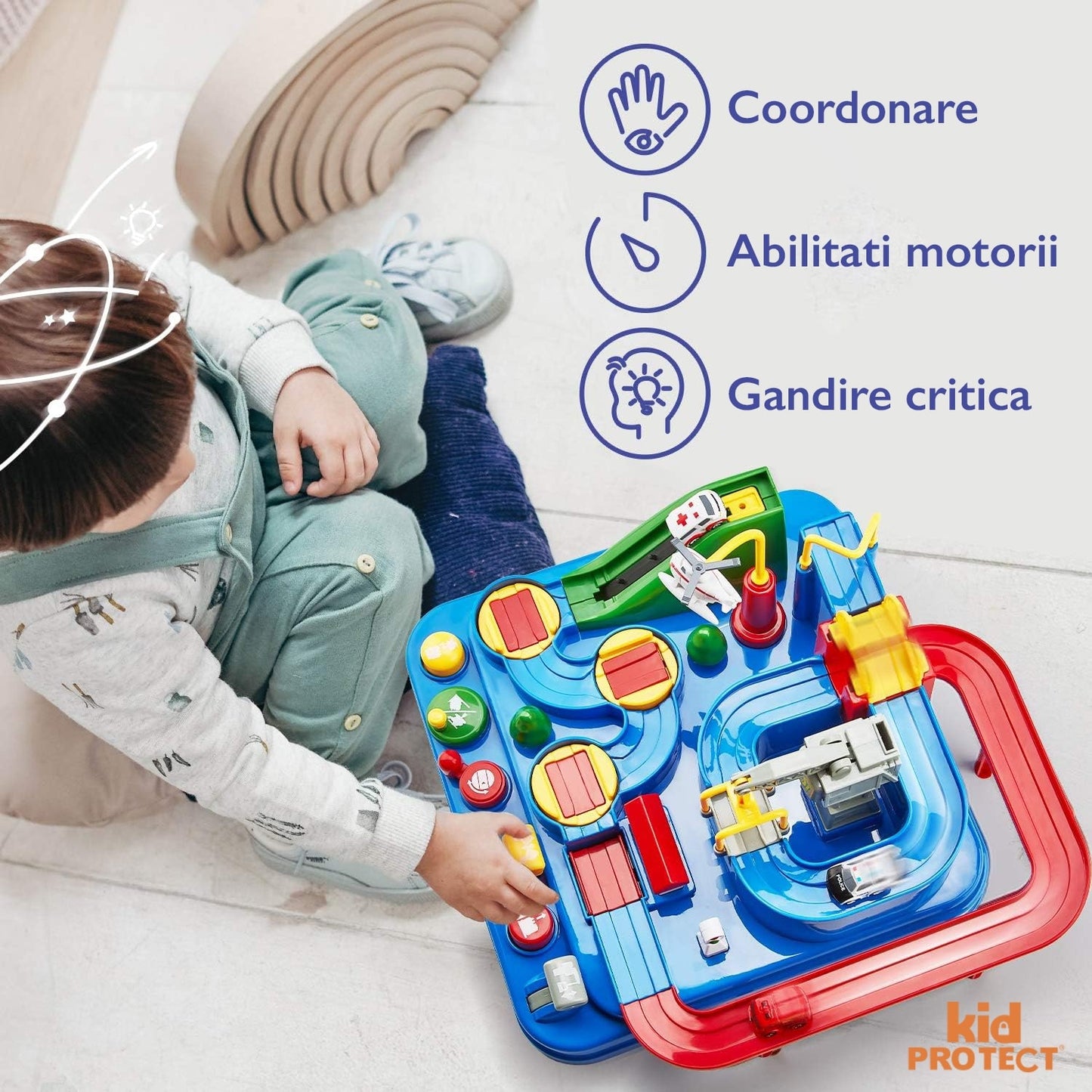 Set Jucarie Interactiva Circuit de Curse KidProtect® Rescue City