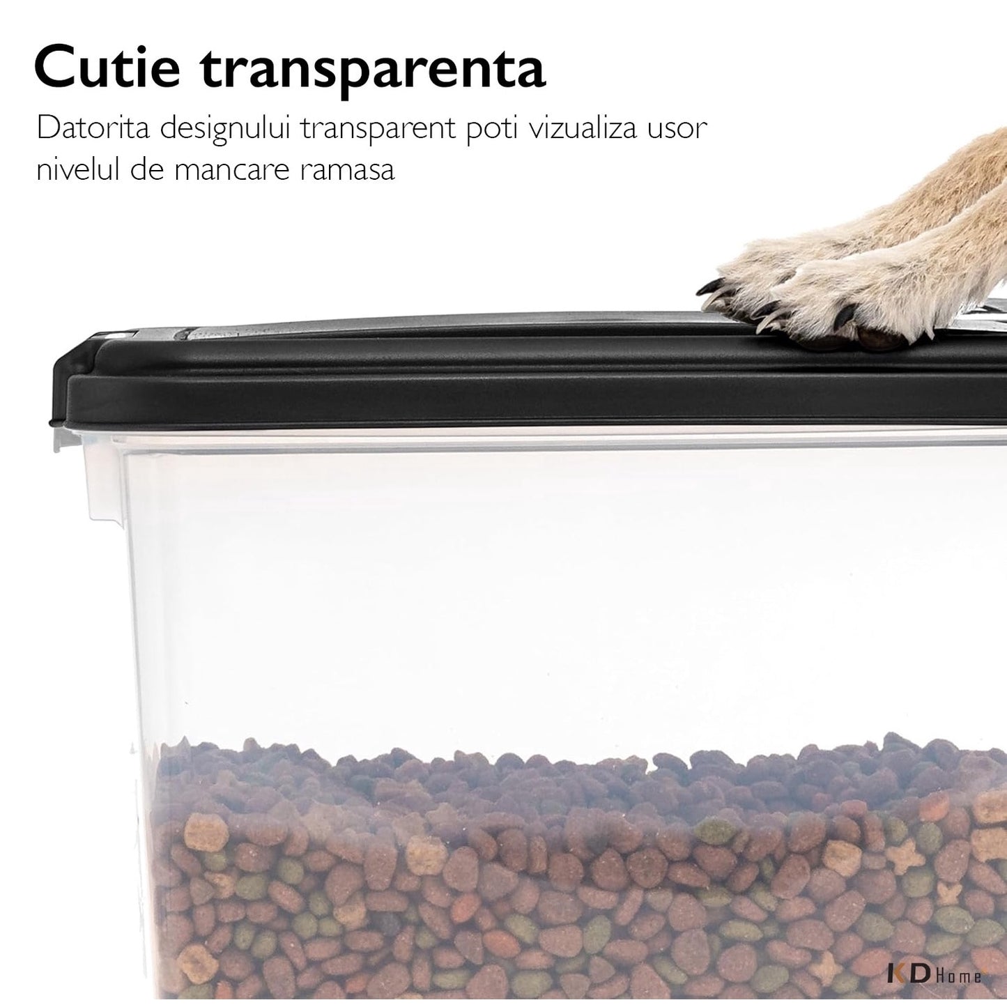 Cutie Pentru Depozitare Mancare Animale De Companie KD Home® KibbleBin