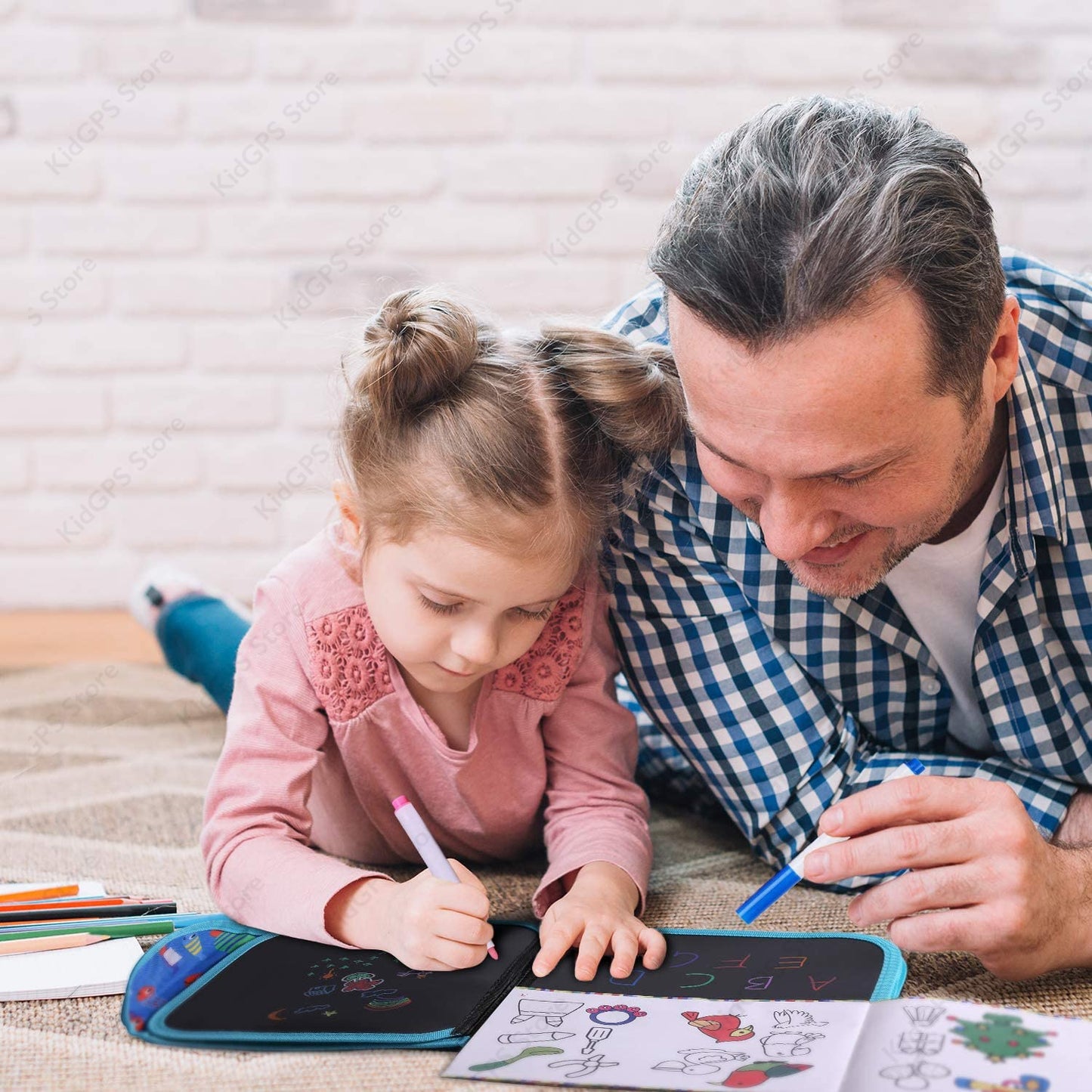 Caiet cu pagini negre table negre pentru desenat KidProtect