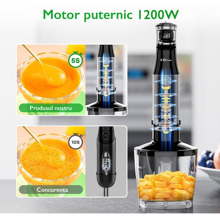 Set Mixer Vertical tip Blender 5 in 1 KD Home® Immersion Blend