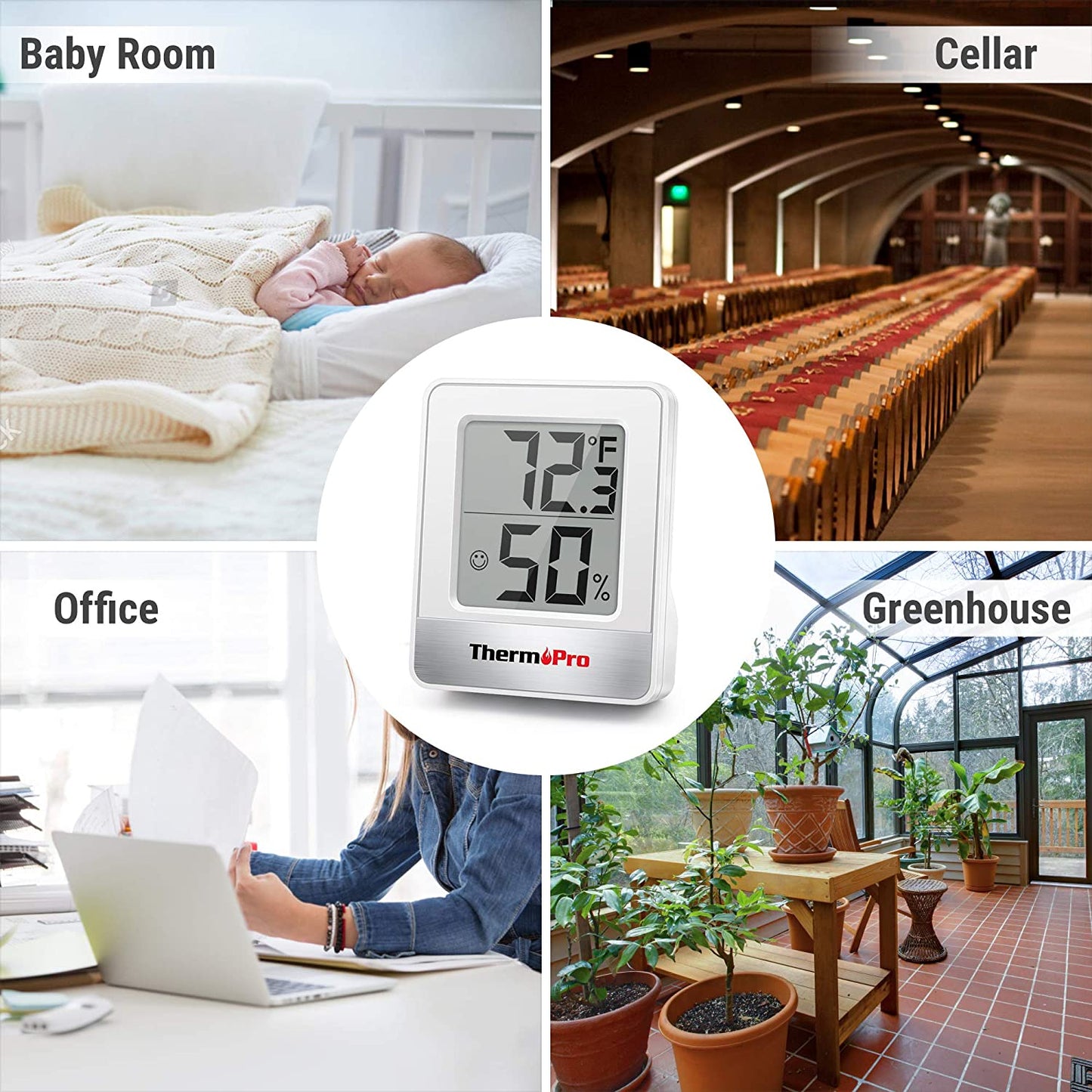 Termometru si higrometru de camera ThermoPro TP-49 RoPro