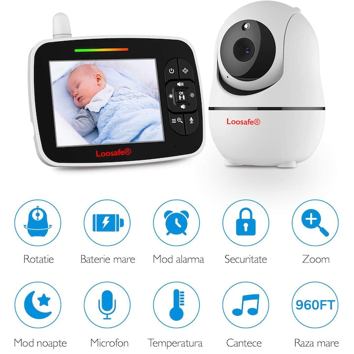 Baby Monitor WIFI Loosafe® SM935 Double PTZ
