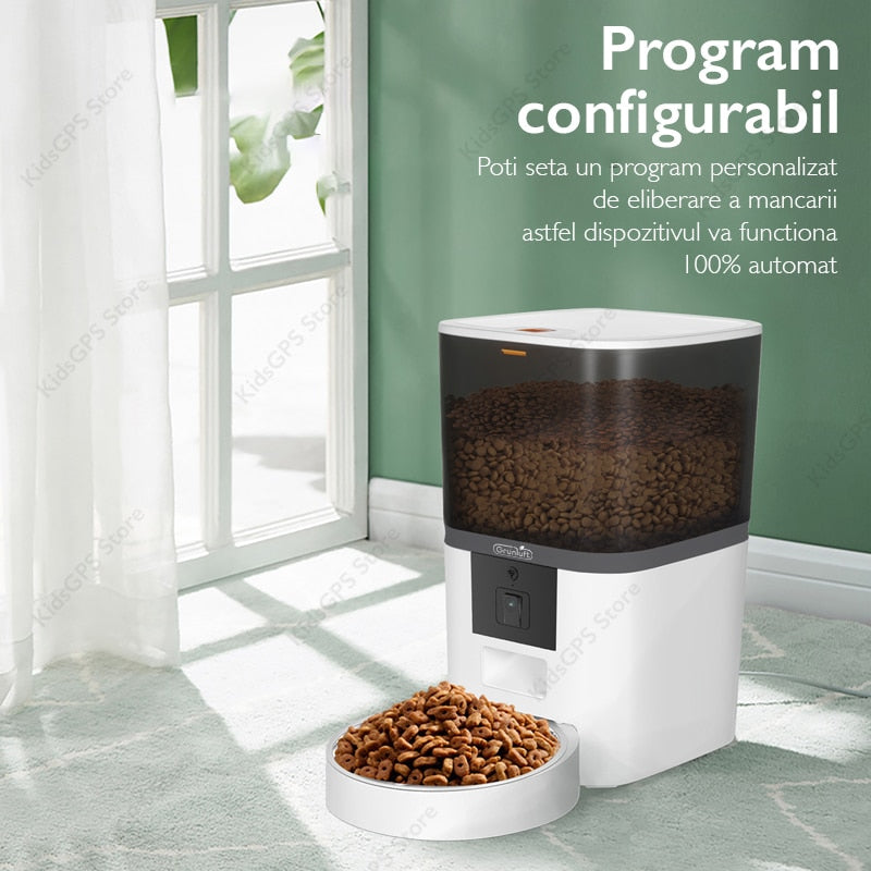 Hranitor automat Grunluft® QQ005 WiFi, Alb