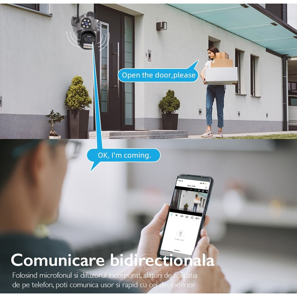 Camera de Supraveghere Tripla Wireless CCTV Loosafe® SecureSight